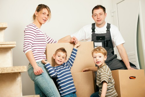 Team following health and safety procedures during a van move
