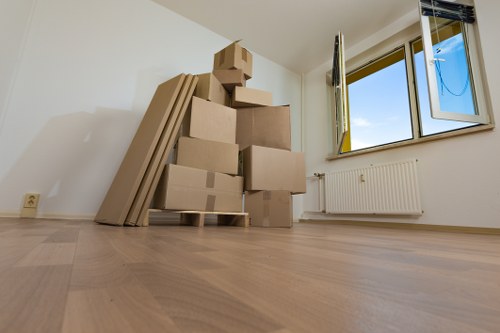 Loading office items during a Soho office move