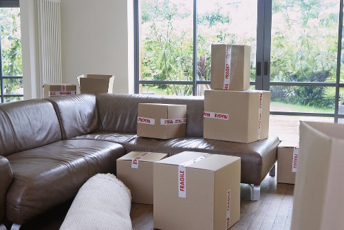Packing and loading office furniture for a Soho relocation