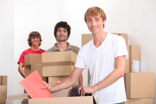 Local packing team supporting a Soho commercial relocation