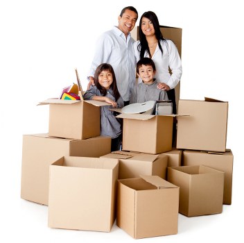 Office furniture and equipment prepared for a Soho business move
